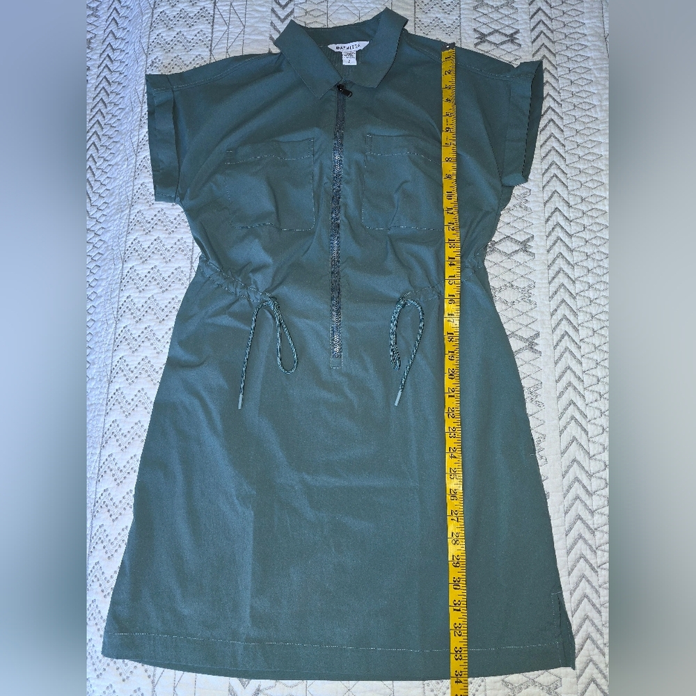 Athleta Teal Sport Short Sleve Dress Sz S - Picture 4 of 5